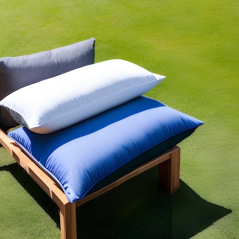 Three pillows being sun-dried for maintenance - Best Practices for Maintaining Your Pillows