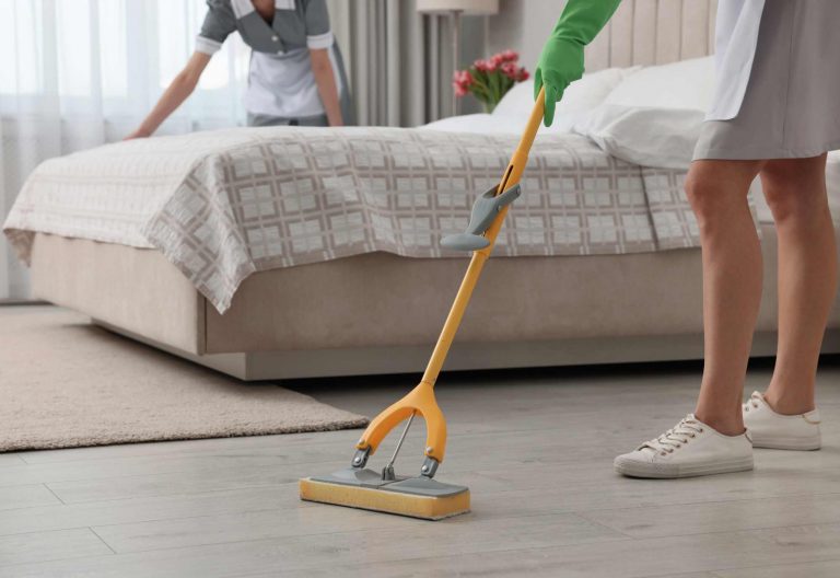 cleaning the bedroom, floors, and carpets which may harbor bed bugs