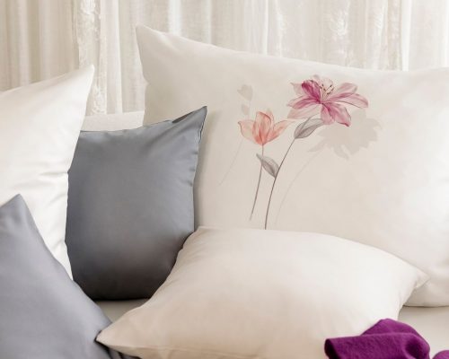 Pillows with cases and covers on a bed - Simple Steps to Maintain Your Pillows